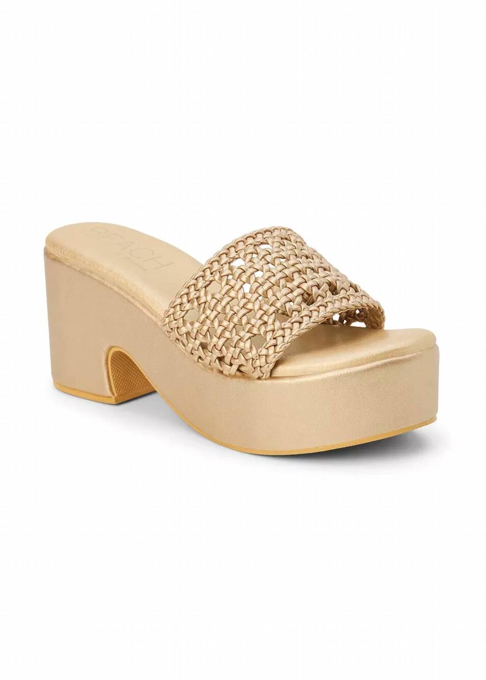 NEW BEACH BY MATISSE women's cove platform sandal in gold